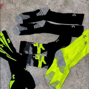 Under Armor Socks. I used these for basketball.